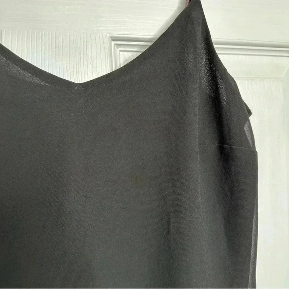 Le Chateau Tank Top Adjustable Spaghetti Straps Black Size Extra Small - Picture 2 of 16